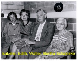 Isabelle, Edith, Walter, Bertha Schaloske